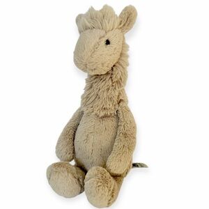 Jellycat Bashful Llama Plush Stuffed Animal Baby Lovey Medium 12” Cream Fur